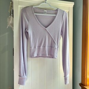 Hollister Lilac Long Sleeve Lightweight Sweater